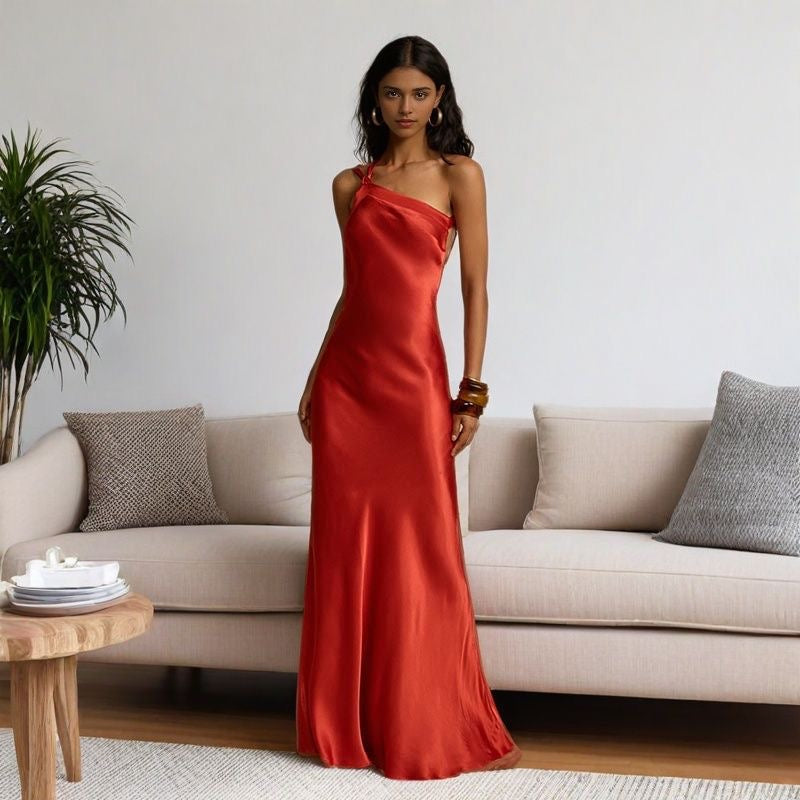 Noirea London | Celeste Satin-Abendkleid