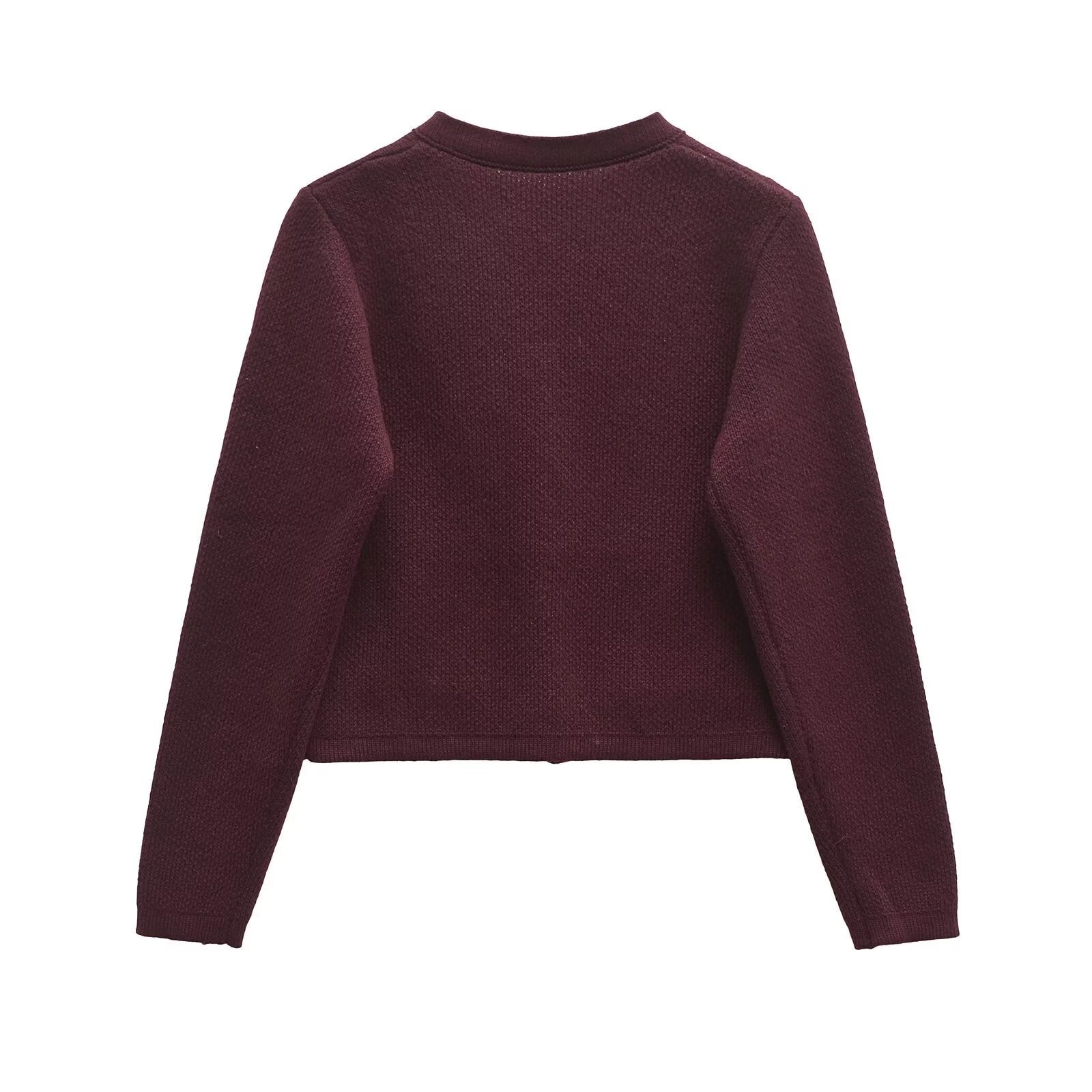 Noirea London | Strick Cardigan Bordeaux