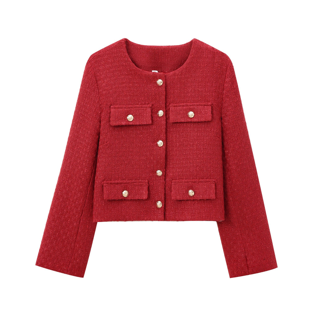 Noirea London | Cropped Bouclé-Jacke
