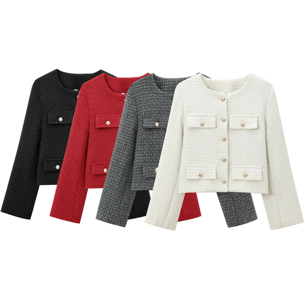 Noirea London | Cropped Bouclé-Jacke