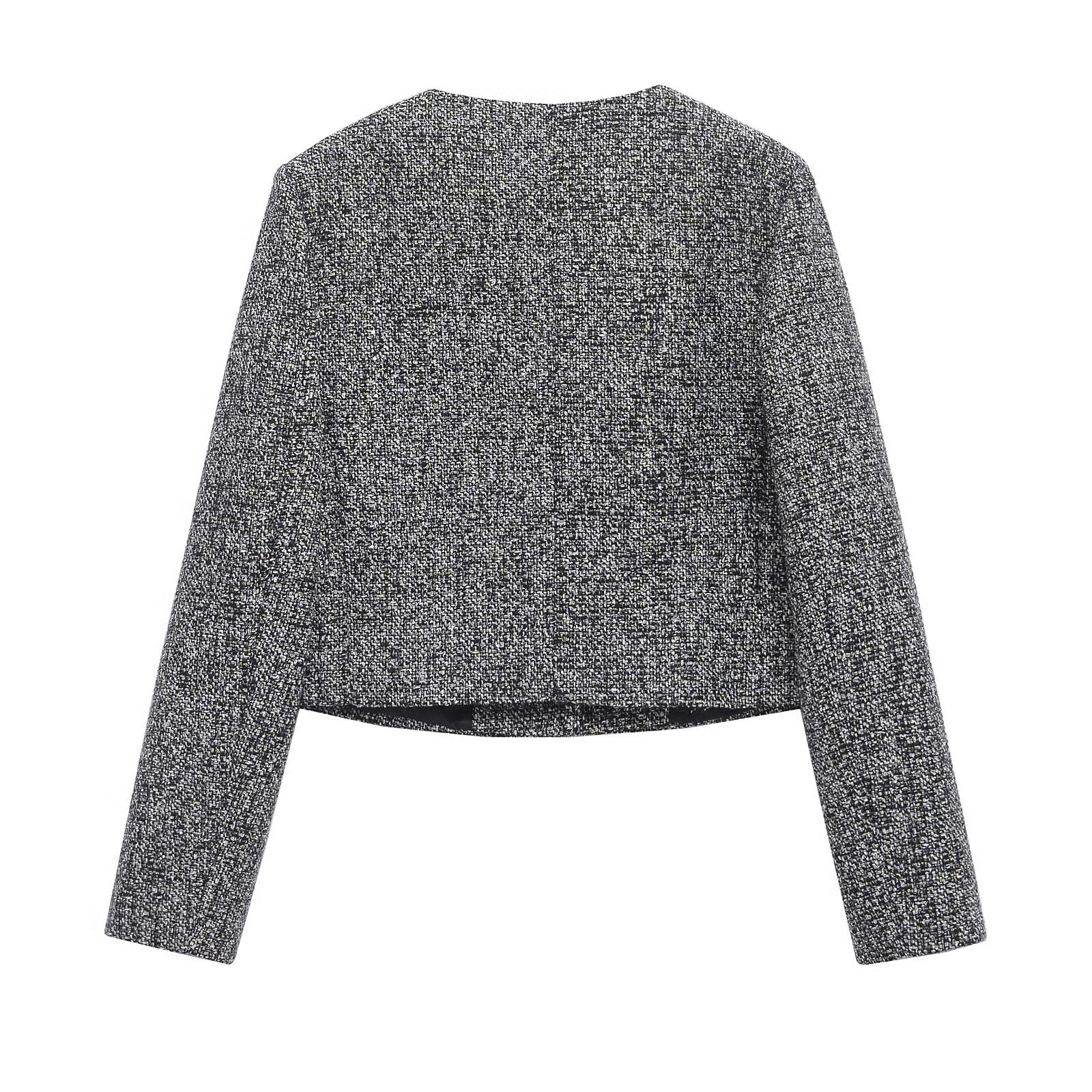 Noirea London | Cropped Tweedjacke