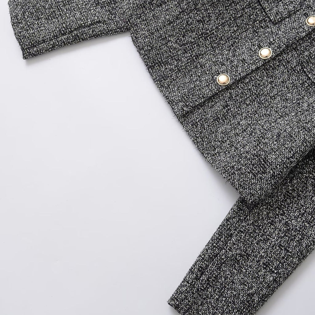 Noirea London | Cropped Tweedjacke