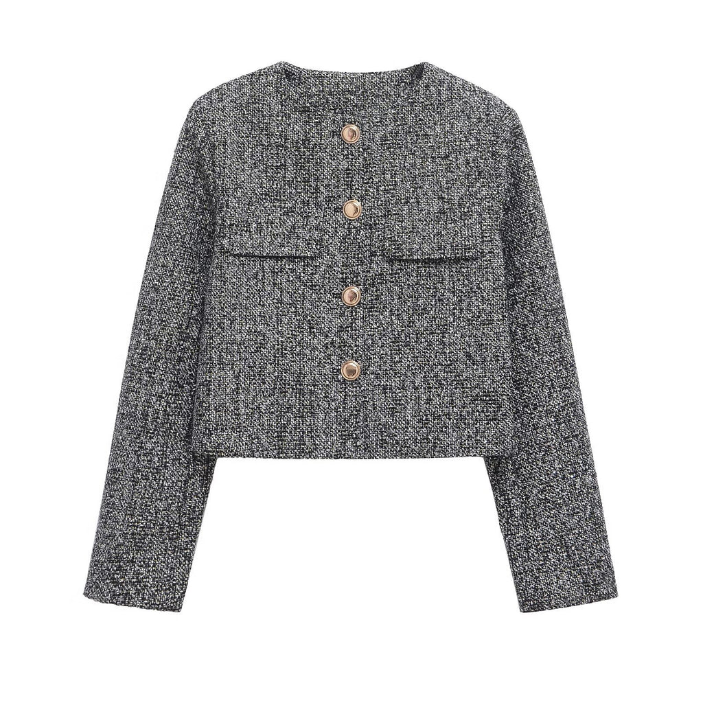 Noirea London | Cropped Tweedjacke