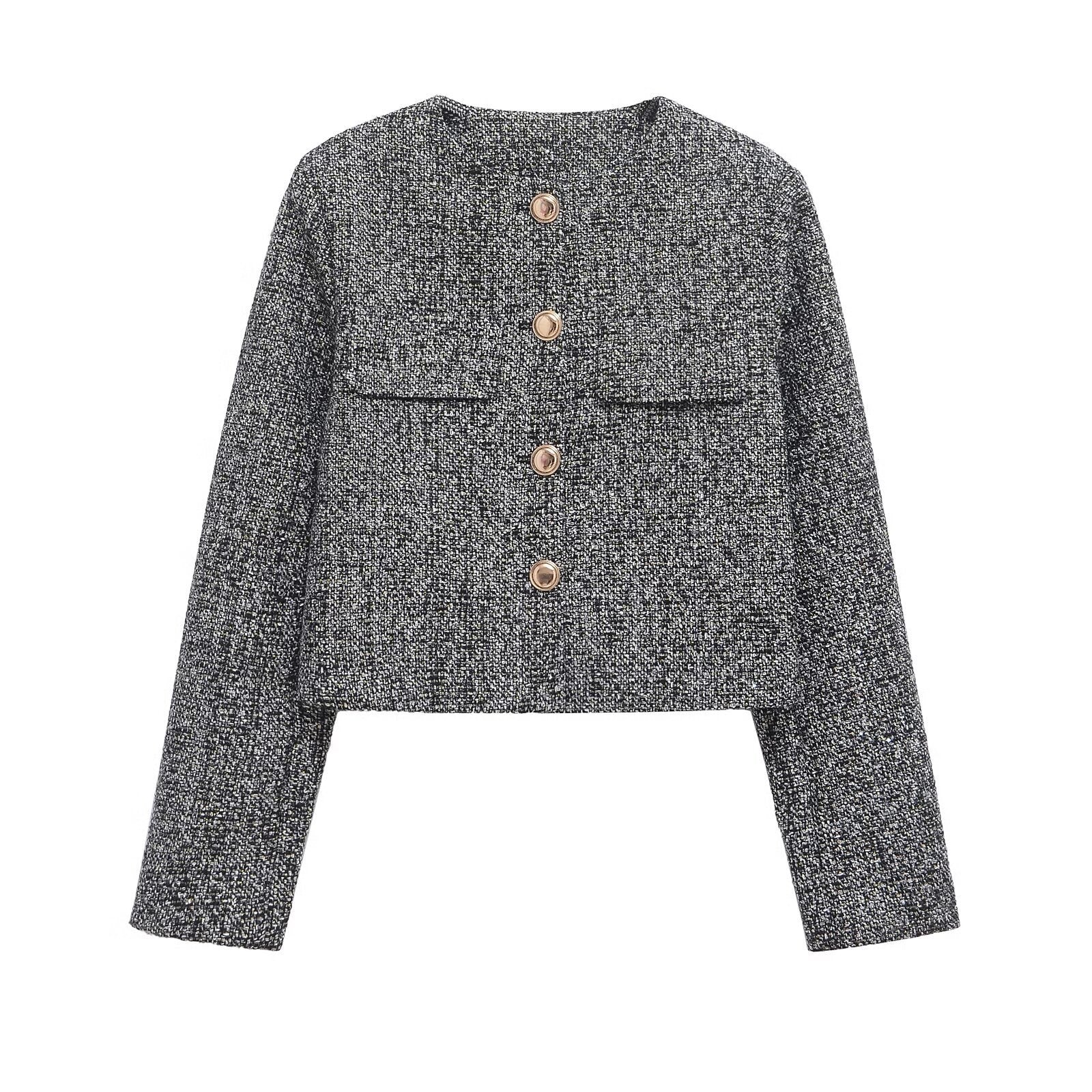 Noirea London | Cropped Tweedjacke